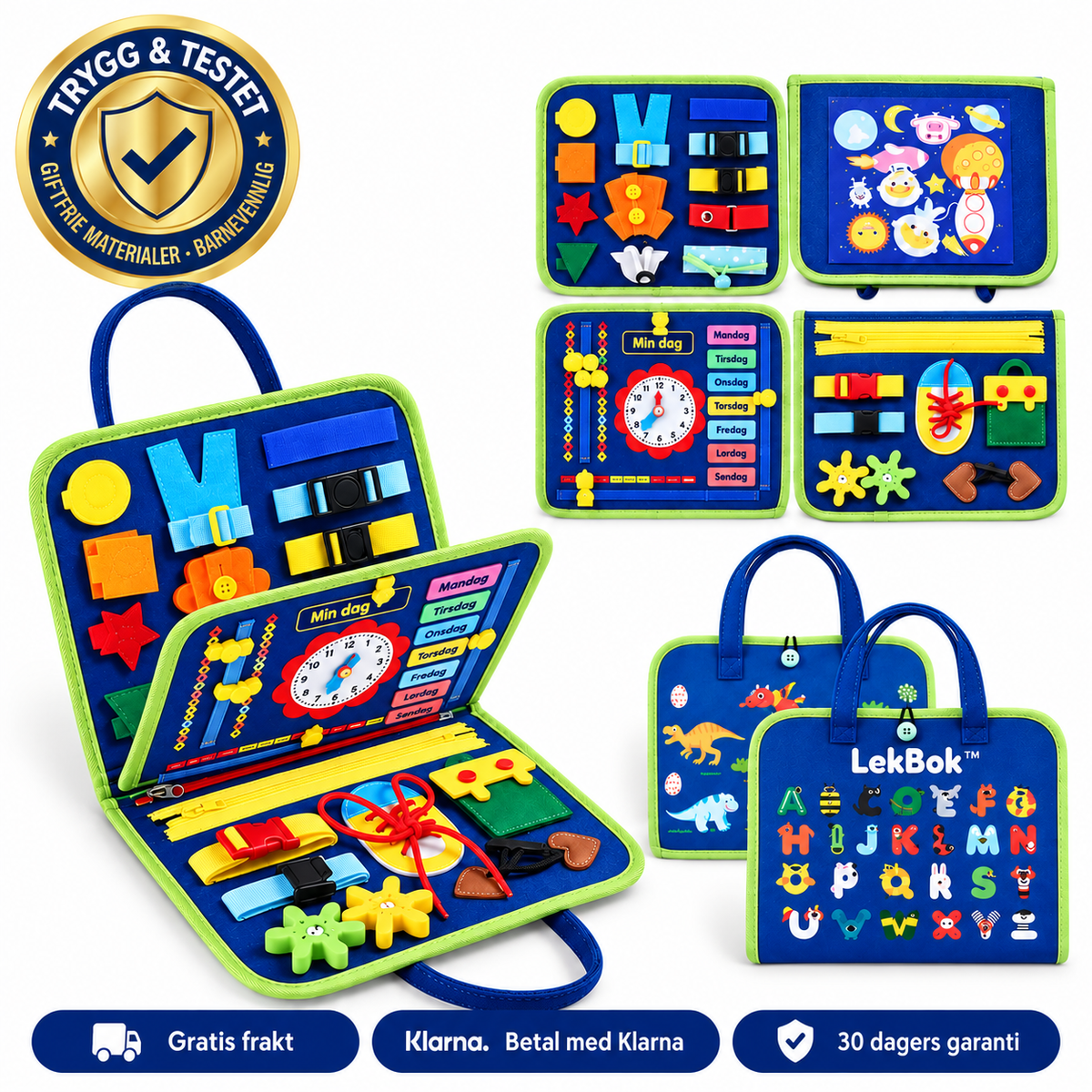 LekBok™ Montessori aktivitetsbok for barn