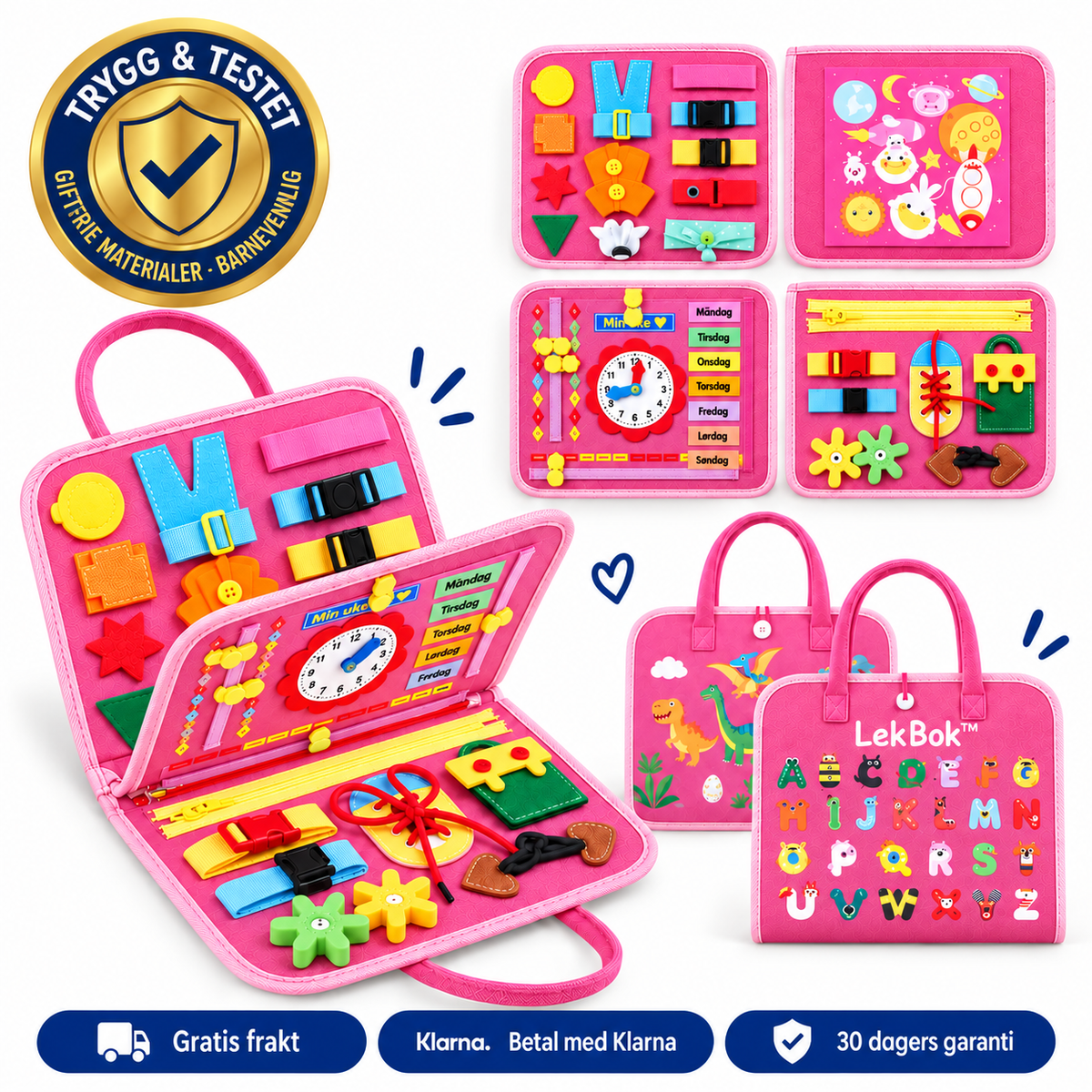 LekBok™ Montessori aktivitetsbok for barn