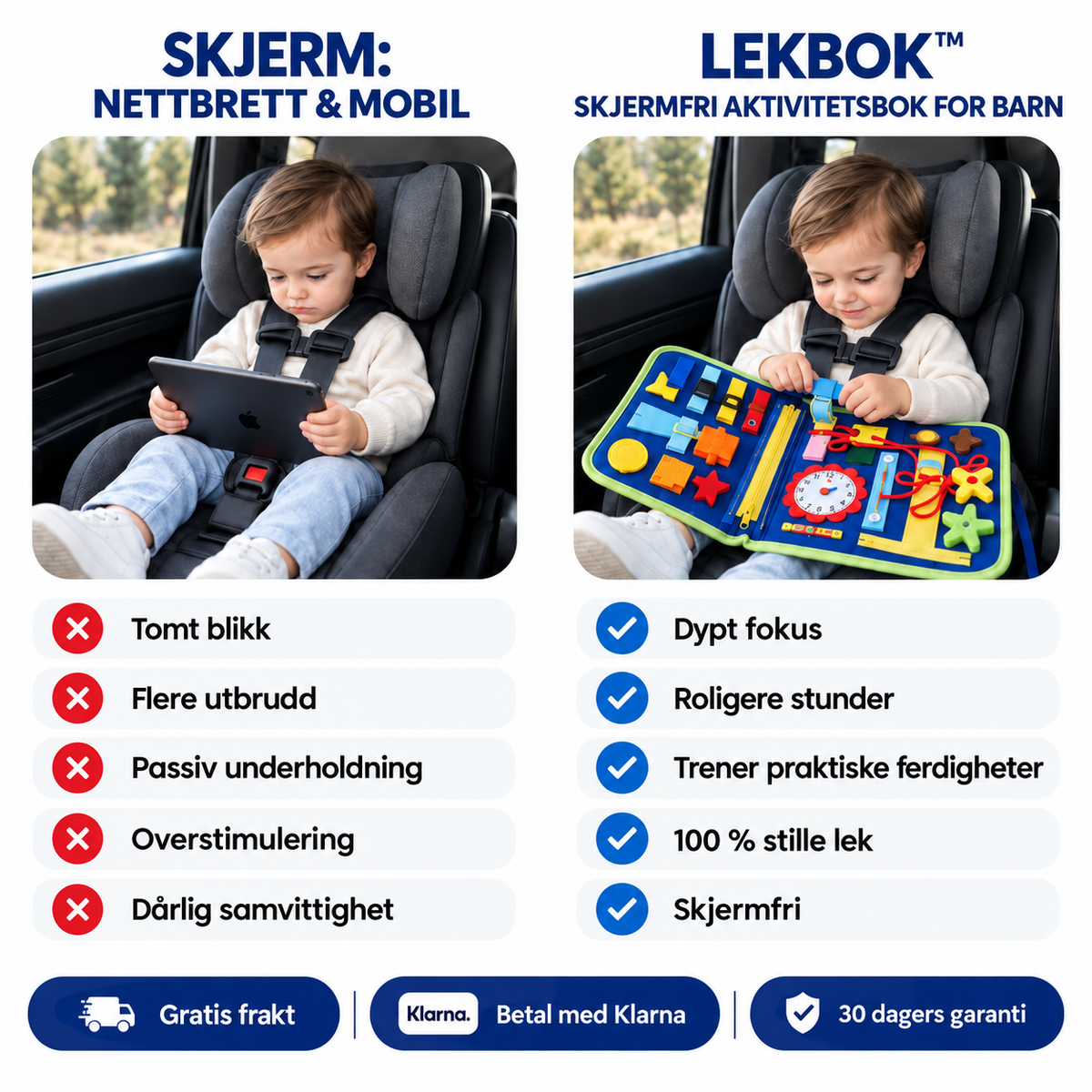 LekBok™ Montessori aktivitetsbok for barn