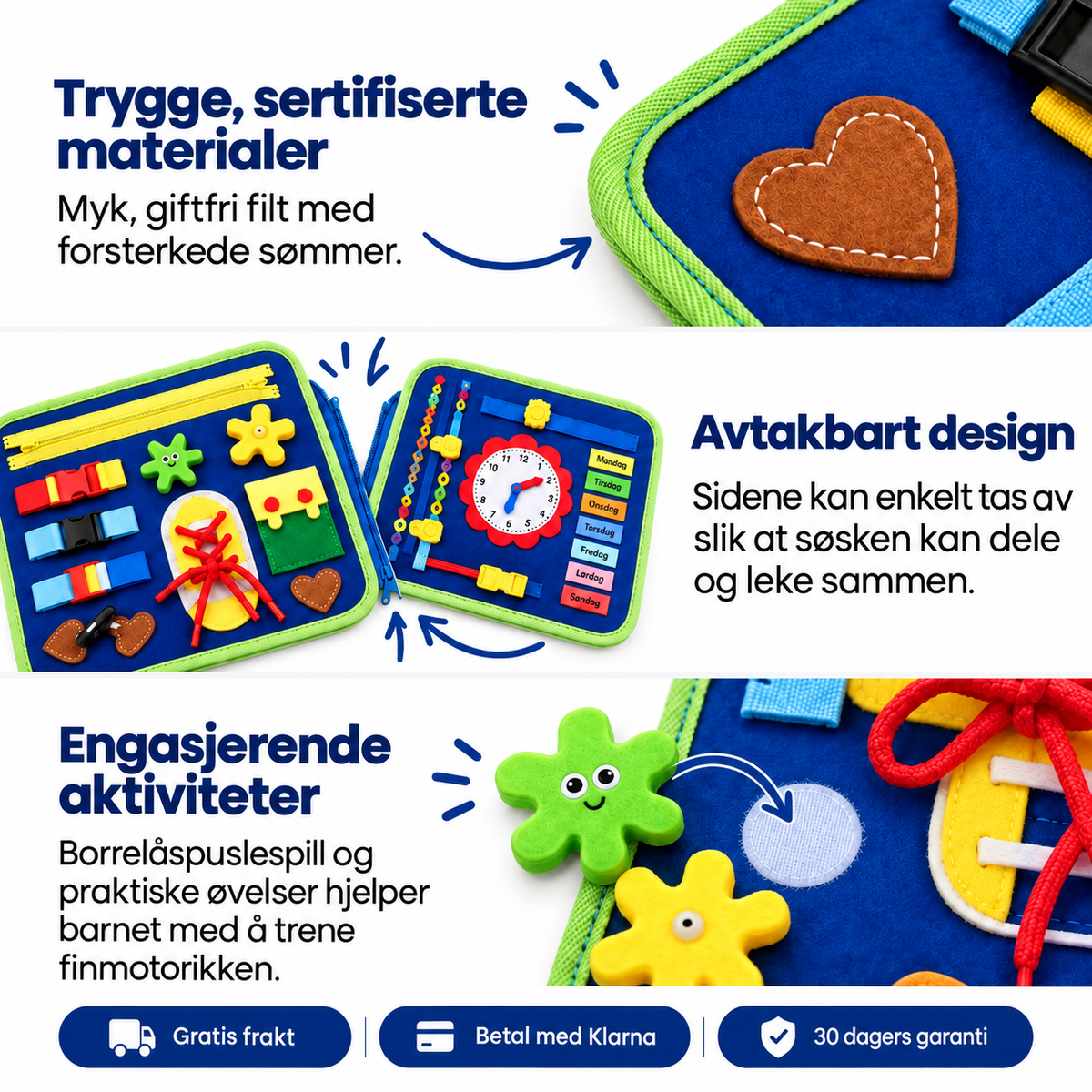 LekBok™ Montessori aktivitetsbok for barn